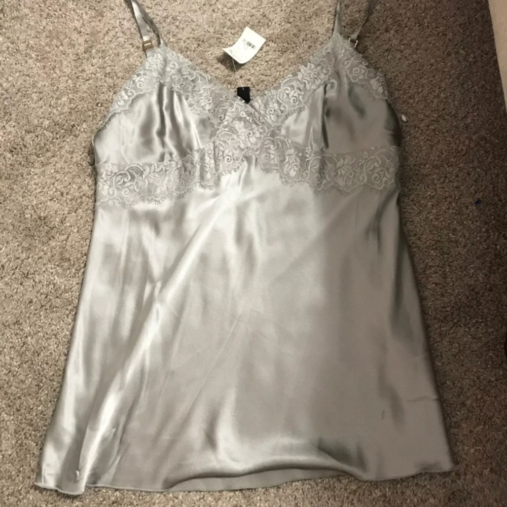 Silk slip top